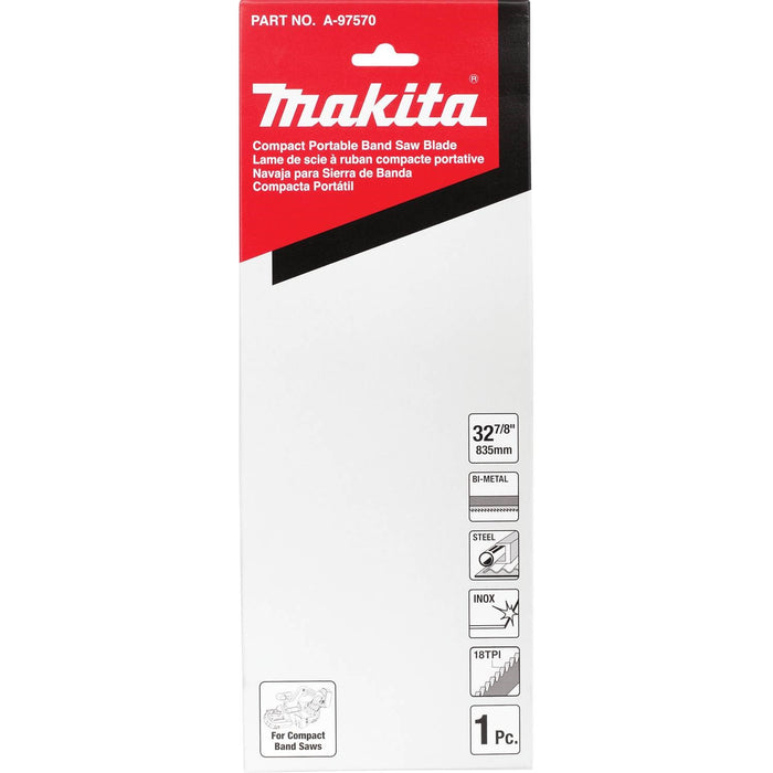 Makita 32-7/8 in. 18-Teeth Per Inch Compact Portable Band Saw Blade