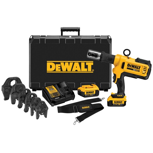 DeWALT 20V MAX Copper Pipe Crimping Tool Kit w/ Crimping Heads