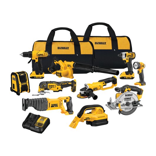 DeWALT 20V 10-Tool Lithium Ion (Lithium-ion) Cordless Combo Kit with Soft Case