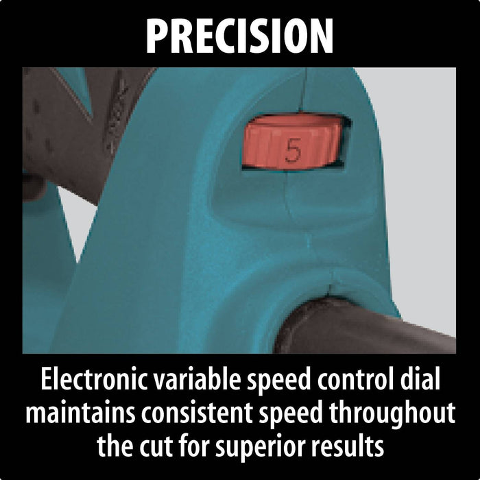 Makita 4351FCT - Barrel Grip Jig Saw, tool-less, L.E.D. Light, 800-2,800 SPM, var. spd., orbital, case