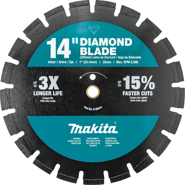 Makita 14-Inch Dual Purpose Segmented Diamond Blade