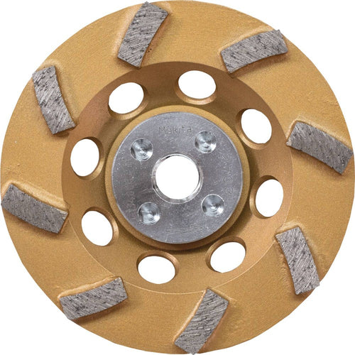 Makita A-96403 - 4-1/2" Low-Vibration Diamond Cup Wheel, 8 Segment Turbo