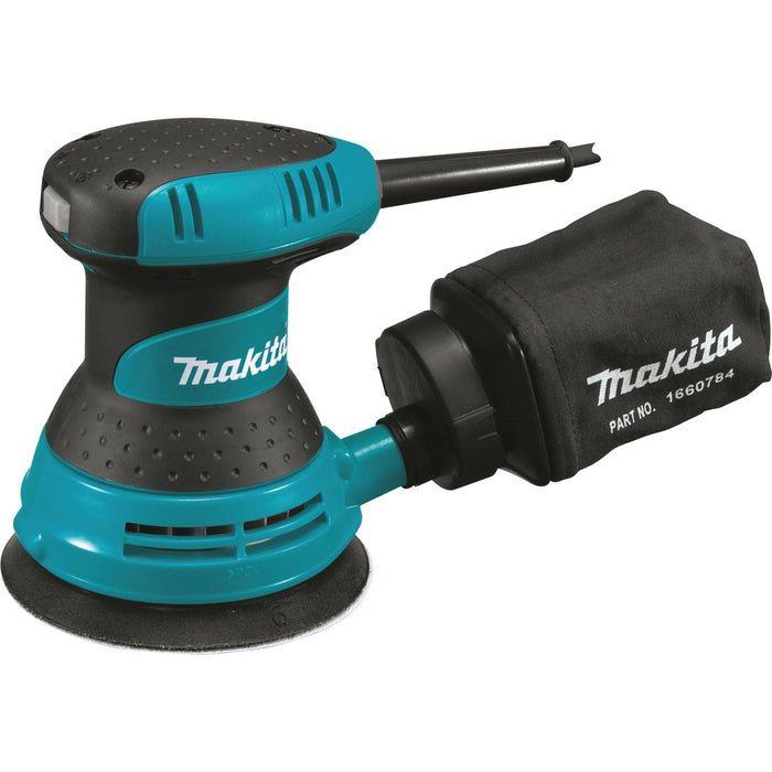 Makita 5" Random Orbit Sander, 3 AMP, 12,000 OPM, case