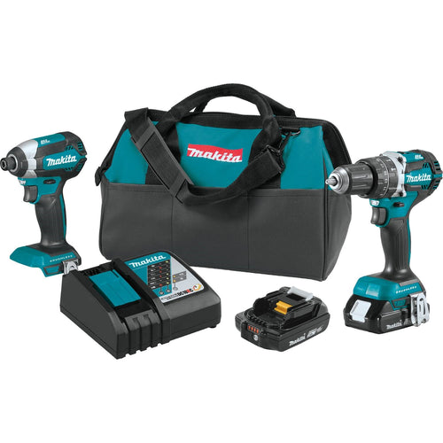 Makita 18V LXT Lithium-Ion Compact Brushless Cordless 2 Pc. Combo Kit
