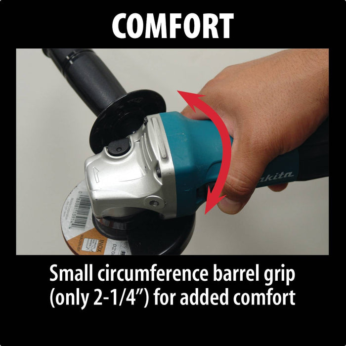 Makita GA4530 - 4-1/2" Angle Grinder, 6 AMP, 11,000 RPM, 5/8"-11, no lock-off, lock-on