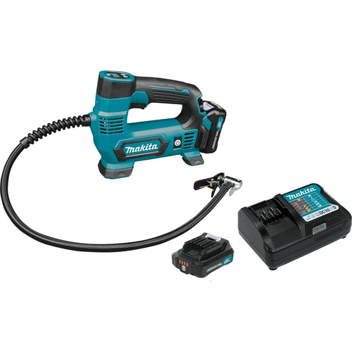 Makita MP100DWRX1 - 12V max CXT Lithium-Ion Cordless Inflator Kit, bag (2.0Ah)