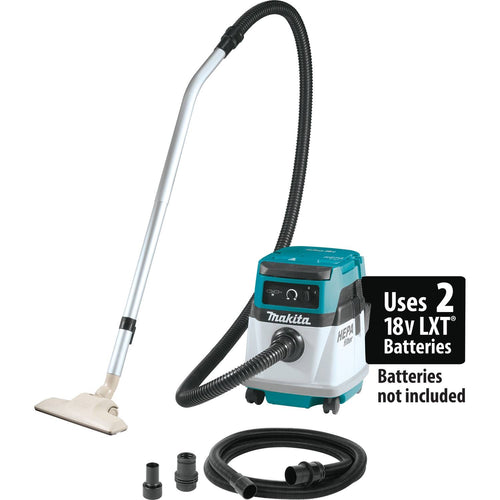 Makita XCV13Z 36V (18V X2) LXT/Corded 4 Gallon HEPA Filter Dry Dust Extractor/Vacuum (Bare Tool)