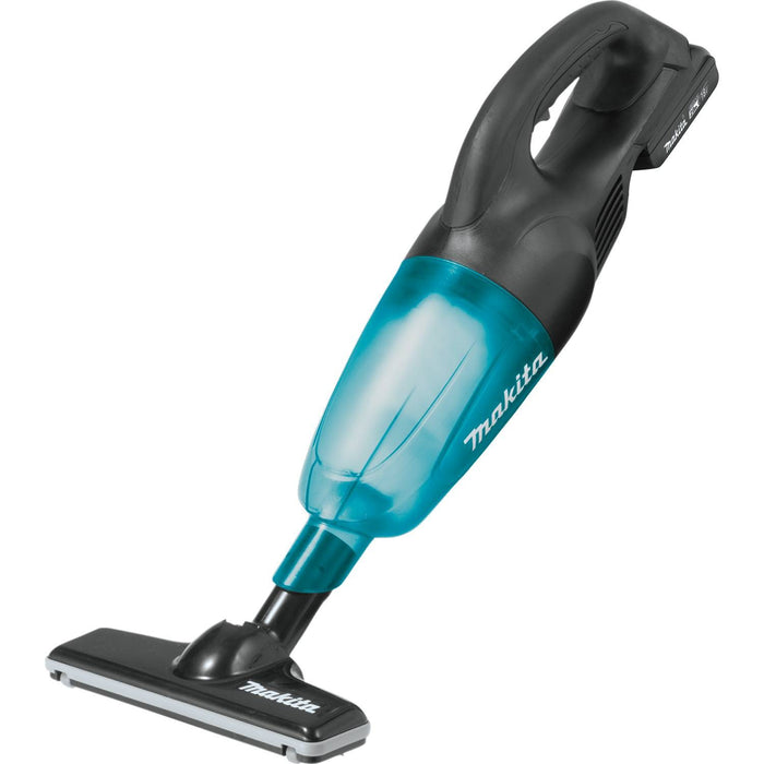 Makita XLC02R1B - 18V LXT Lithium-Ion Compact Cordless Vacuum Kit, with one battery (2.0Ah)