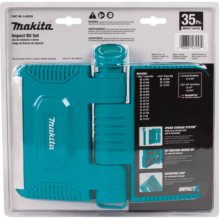 Makita (A-98326) 35 pc. Impact Driver Bit Set
