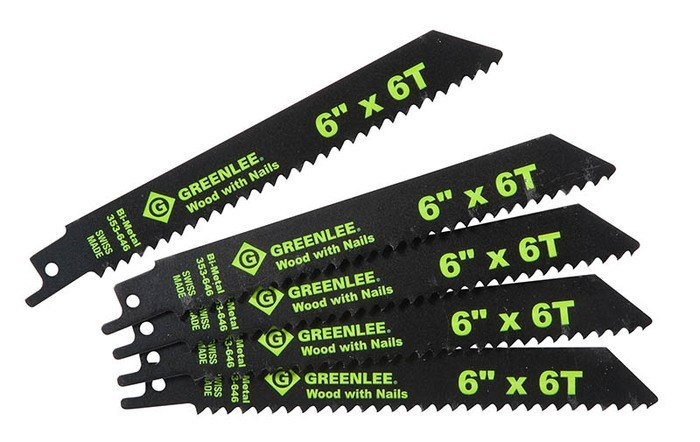 6" x 6T Reciprocating Saw Blade (Pack of 5)