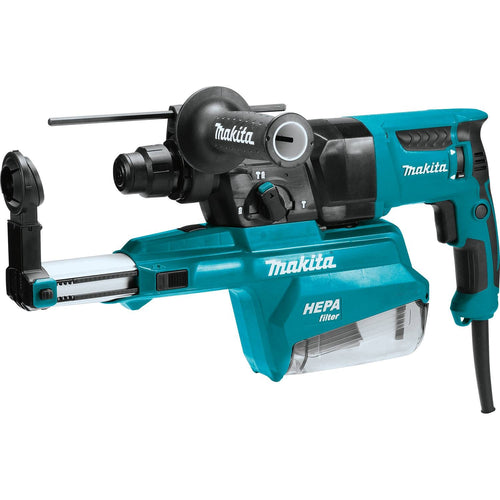 Makita 1" AVT Rotary Hammer, accepts SDS-PLUS bits, w/ HEPA Dust Extractor, 3-mode, var. spd., case (Pistol-grip)