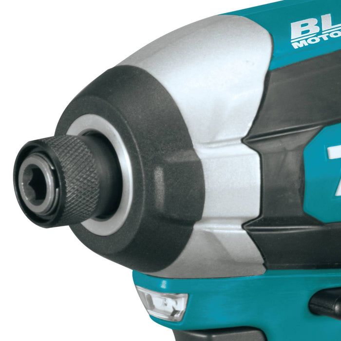 Makita XDT13T - 18V LXT Lithium-Ion Brushless Cordless Impact Driver Kit, var. spd., rev. L.E.D. Light, case (5.0Ah)