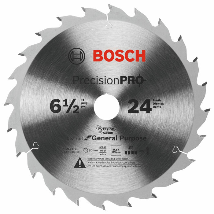 Bosch PRO624TS - 6-1/2 In. 24-Tooth Precision Pro Series Track Saw Blade