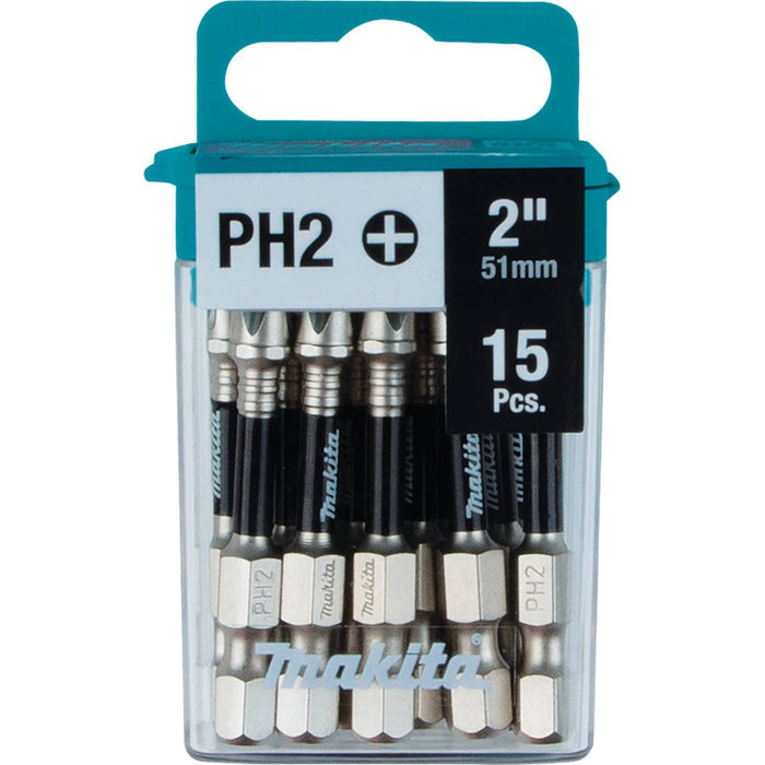 Makita E-01046 - Impact XPS #2 Phillips 2" Power Bit, 15/pk