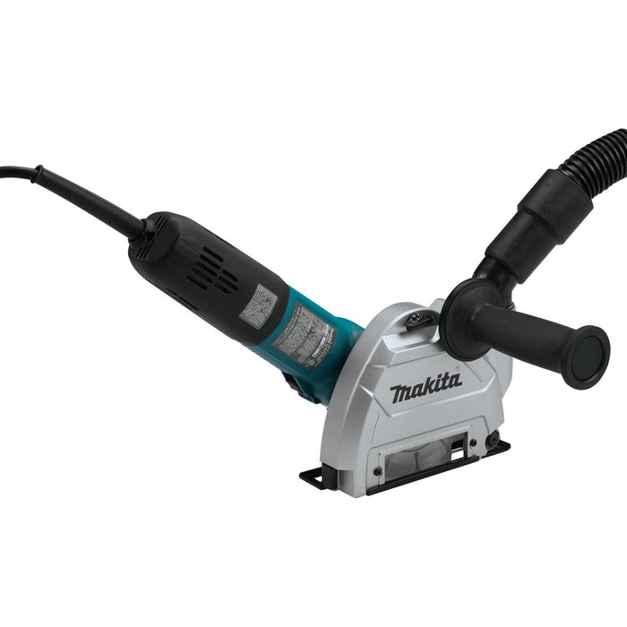 Makita GA5040X1 - 5" SJSII Angle Grinder, 10 AMP, 11,000 RPM, 5/8"-11, no lock-off, lock-on, cutting/tuck point guard and tuck point diamond blade