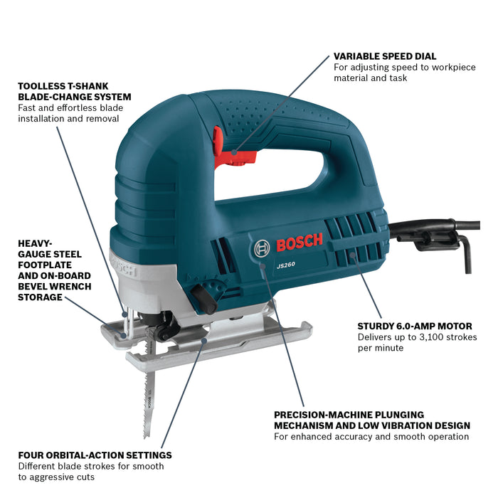 Bosch 6.0 Amp Top-Handle Jig Saw