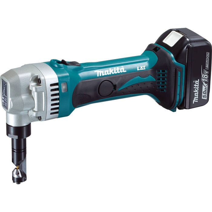 Makita (XNJ01T) 18V LXT Lithium-Ion Cordless 16 Gauge Nibbler Kit, bag (5.0Ah)