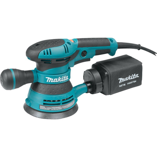 Makita 5” Random Orbit Sander, 3 AMP, 4,000-12,000 OPM, var. spd.