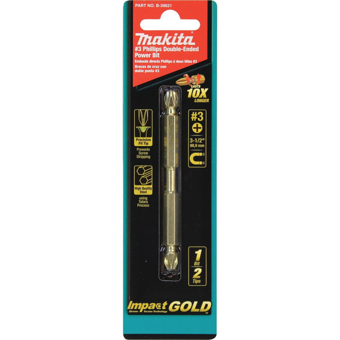 Impact GOLD® #3 (3-1/2") Phillips Double-Ended Power Bit