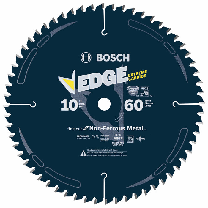 Bosch PRO1060NFB - 10 In. 60 Tooth Edge Non-Ferrous Metal-Cutting Circular Saw Blade