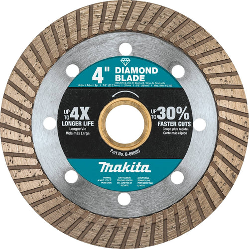Makita B-69680 - 4" Diamond Blade, Turbo, General Purpose