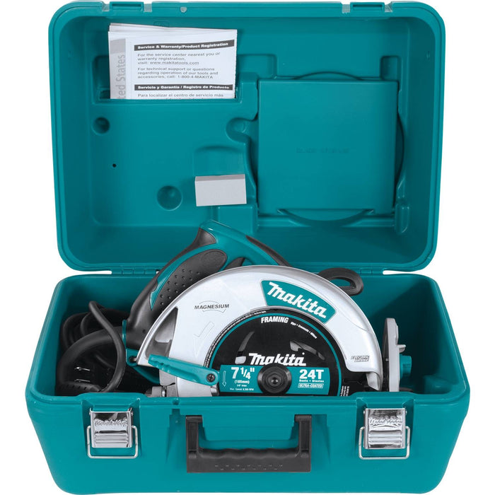 Makita 5007MGA - 7-1/4" Magnesium Circular Saw, 15 AMP, L.E.D. Light, electric brake, case