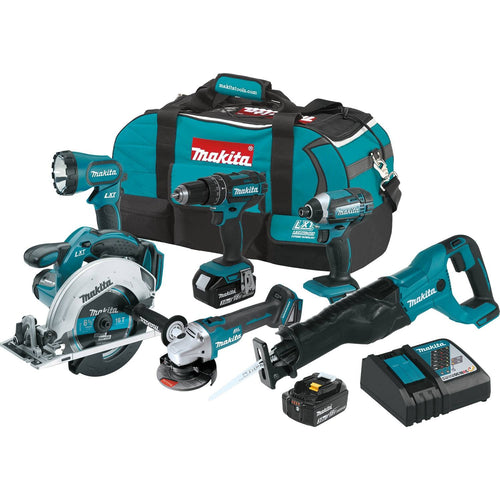 Makita (XT610) 18V LXT Lithium-Ion Cordless 6 Pc. Combo Kit