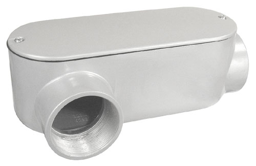 One-Half In. Powder Coated Aluminum LR Style Conduit Body