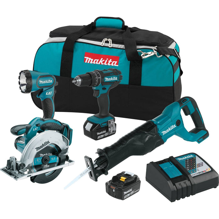 Makita 18V LXT Lithium-Ion Cordless 4 Pc. Combo Kit