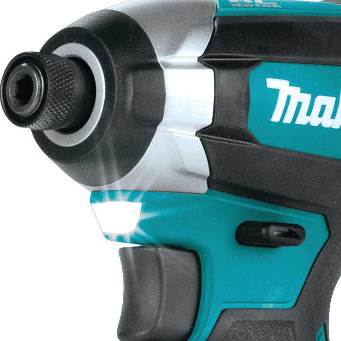 Makita XDT13T - 18V LXT Lithium-Ion Brushless Cordless Impact Driver Kit, var. spd., rev. L.E.D. Light, case (5.0Ah)