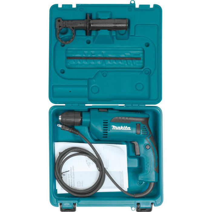 Makita HP1641K - 5/8" Hammer Drill, 6 AMP, var. spd., reversible, keyless chuck, case