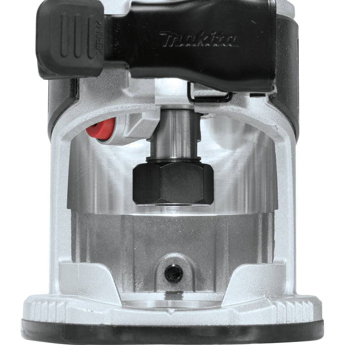 Makita 18V LXT Lithium-Ion Compact Brushless Cordless Router Kit, Fixed Base, 10,000-30,000 RPM, var. spd., case (5.0Ah)
