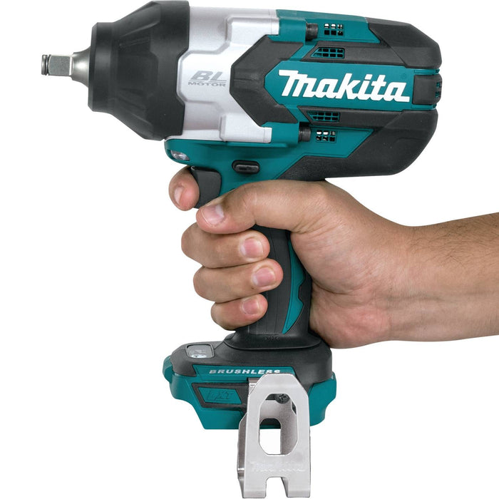 Makita 18V LXT (XWT08Z) Lithium-Ion Brushless Cordless High-Torque 1/2" Sq. Drive Impact Wrench w/ Friction Ring Anvil (Bare Tool)