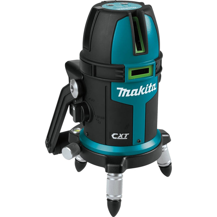 Makita 12V Max CXT Lithium-Ion Cordless Self-Leveling Multi-Line/Plumb Point Green Beam Laser, case (Bare Tool)