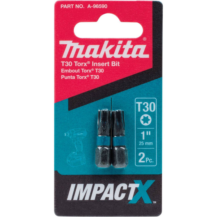 Makita Impact X T30 Torx 1″ Insert Bit (2-Pack)