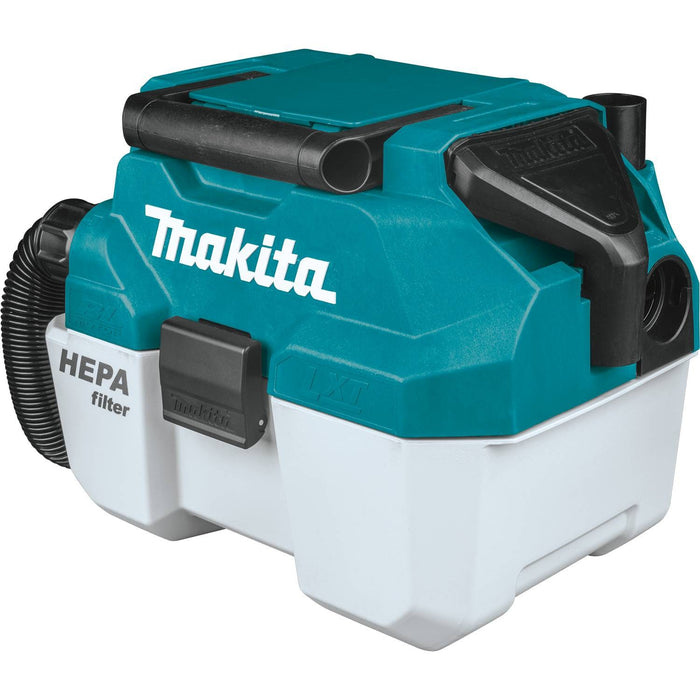 Makita XCV11Z - 18V LXT Lithium-Ion Brushless Cordless 2 Gallon HEPA Filter Portable Wet/Dry Dust Extractor/Vacuum (Tool Only)