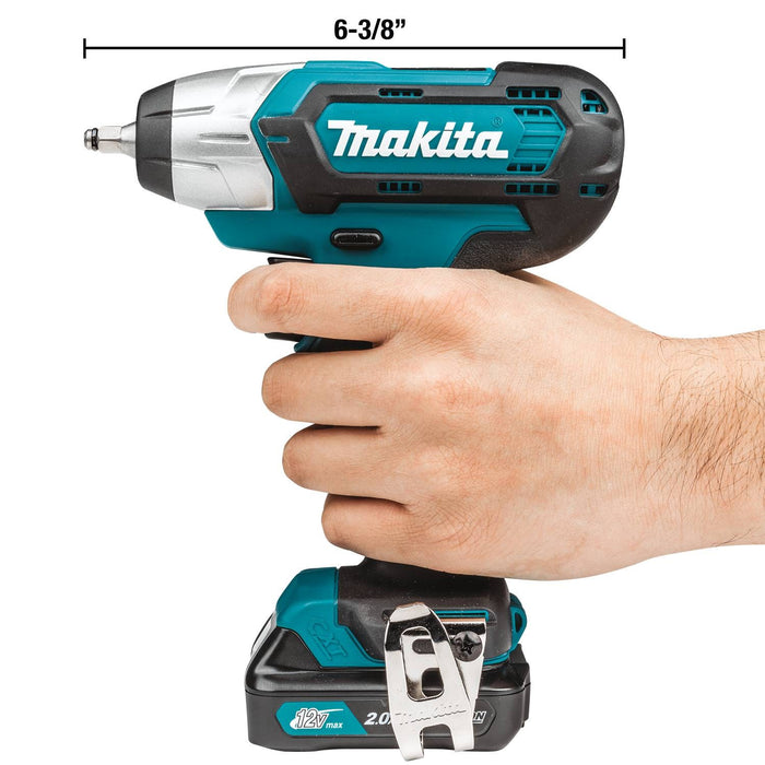 Makita 12V Max CXT Lithium-Ion Cordless 1/4" Sq. Drive Impact Wrench Kit