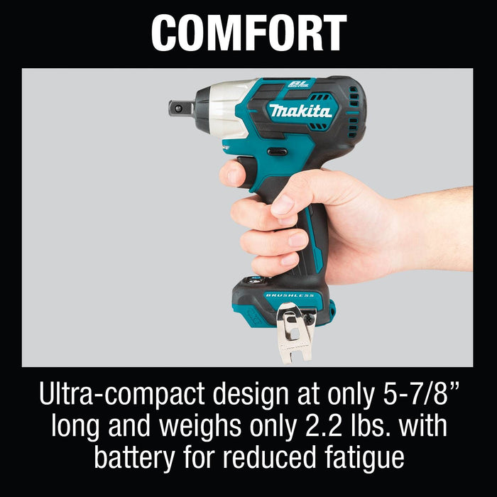 Makita 12V Max CXT Lithium-Ion Brushless Cordless 1/2" Sq. Drive Impact Wrench (Bare Tool)