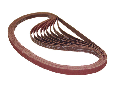 3/8 In. x 21 In. Abrasive Belt 60 Grit 10/pk