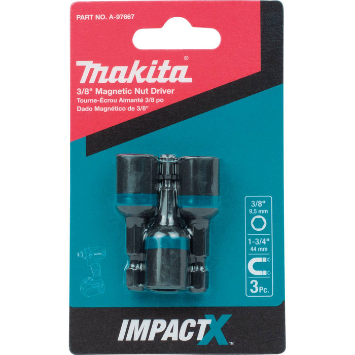 Impact X 3/8″ x 1-3/4″ Magnetic Nut Driver, 3/pk