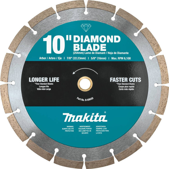 Makita B-69630 - 10" Diamond Blade, Segmented, General Purpose