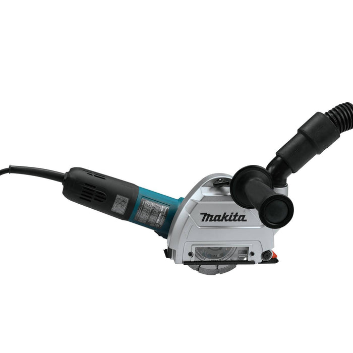 Makita GA5040X1 - 5" SJSII Angle Grinder, 10 AMP, 11,000 RPM, 5/8"-11, no lock-off, lock-on, cutting/tuck point guard and tuck point diamond blade