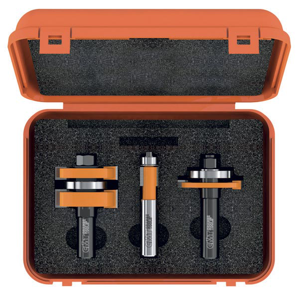 3 PCS TONGUE & GROOVE CABINETMAKING SET S1/2"" RH"