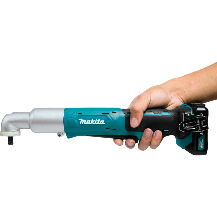 Makita LT02R1 - 12V max CXT Lithium-Ion Cordless 3/8" Sq. Drive Angle Impact Wrench Kit, var. spd., rev., L.E.D. Light, case (2.0Ah)