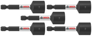 Bosch ITNS122B - 5 pc. Impact Tough 2-9/16 In. x 1/2 In. Nutsetters (Bulk Pack)